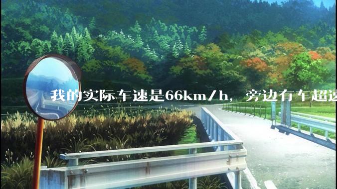 我的实际车速是66km/h，旁边有车超速，我被拍了违章，说是车速85km/h，怎么申诉?
