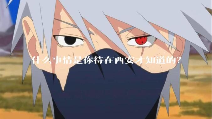 什么事情是你待在西安才知道的？